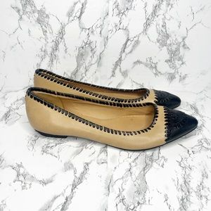 Jack Rogers Pointed Toe Leather Flats Size 9